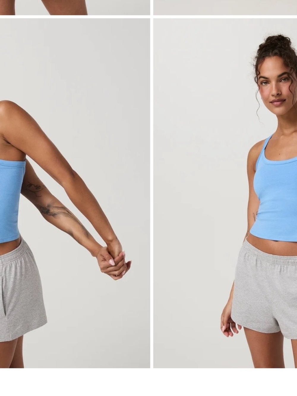 Vuori Oasis Blue, Halo Cross back tank NWT